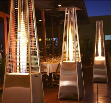 champignon chauffant de terrasse