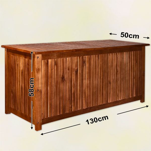 coffre de jardin bois exotique