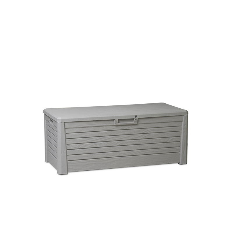 coffre de rangement exterieur gris