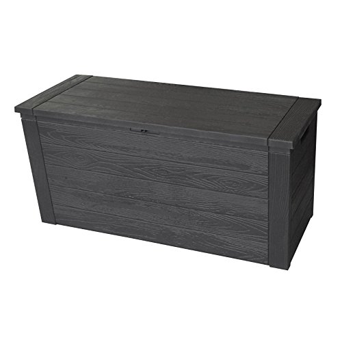 Sac Rangement Coussins Jardin 125x40x55 Cm - Noir Imperméable UV - Tissu Oxford 420D - Avec Sac De Transport