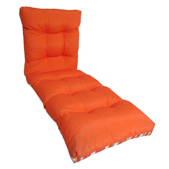 Coussin Chaise Longue 48x155cm - Rembourré Épais - Transat Jardin Intérieur Extérieur