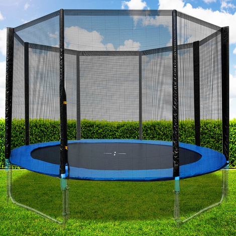 Coussin De Protection Trampoline 244cm, Tour Trampoline, Coussin De Remplacement Universel, Housse en Mousse À Ressort Surround pour Trampolines
