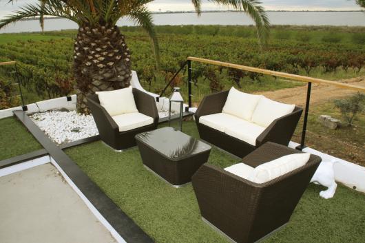 coussin pour salon de jardin resine tressee - Agencement de jardin aux