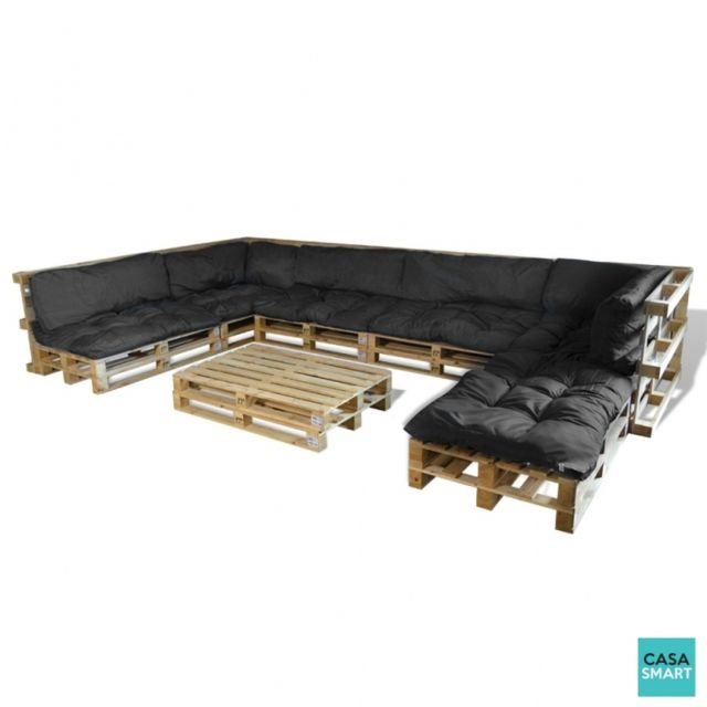 coussin salon de jardin en palette