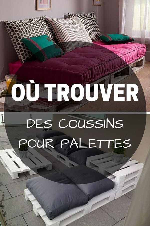 coussin salon de jardin en palette