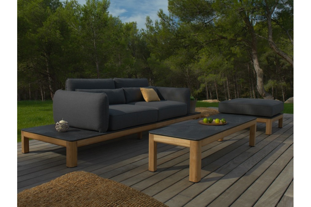 coussins pour salon de jardin en teck