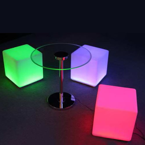 cube lumineux table