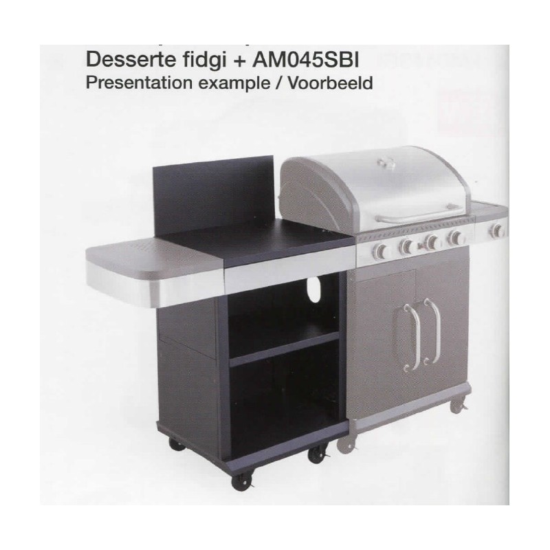Desserte De Barbecue / Cuisine Extérieure Leco - Gris - Neuf (léger Défaut Possible)
