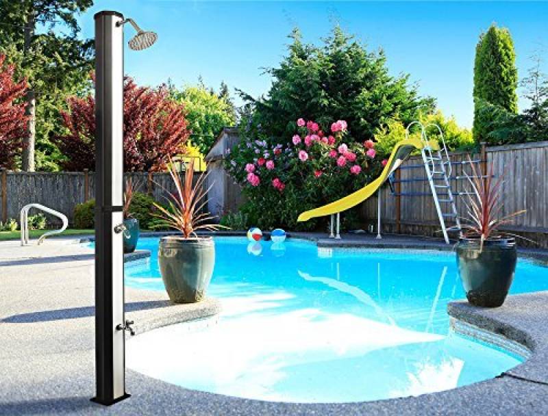 douche solaire exterieure piscine