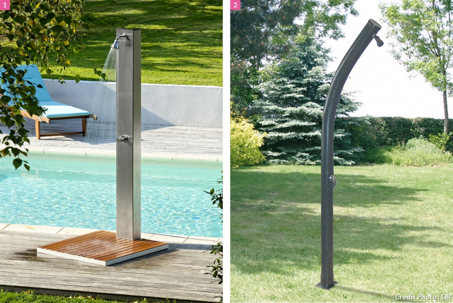 douche solaire exterieure piscine
