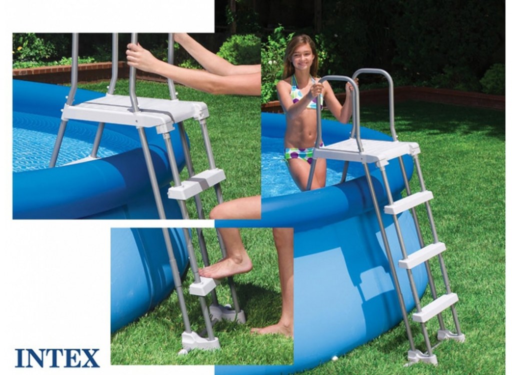 echelle piscine intex hors sol - Agencement de jardin aux meilleurs prix
