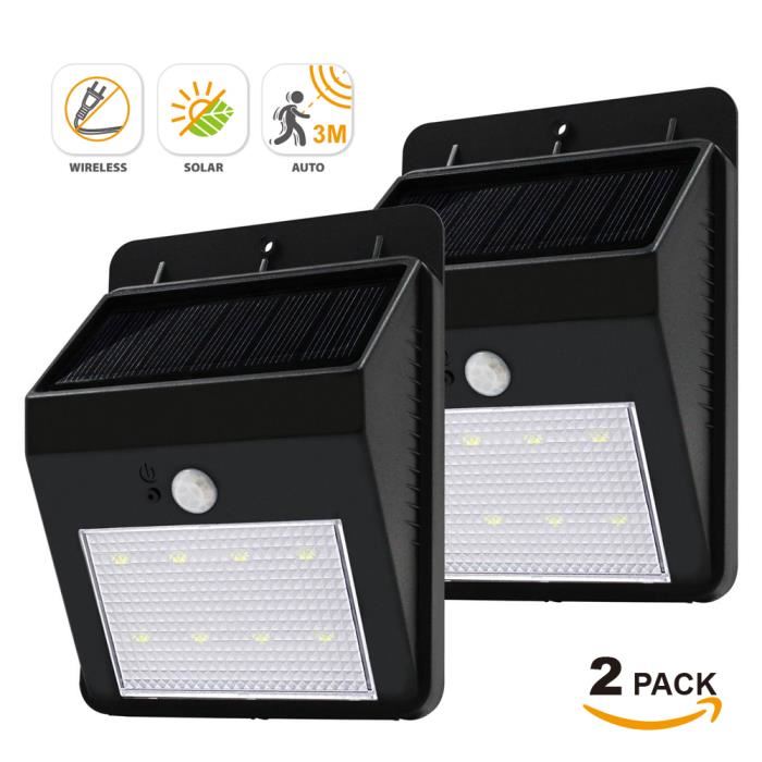 eclairage exterieur solaire detecteur