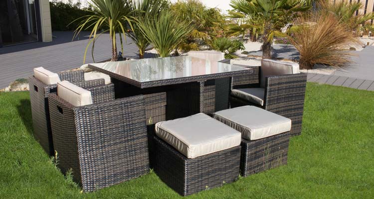entretien salon jardin resine tressee
