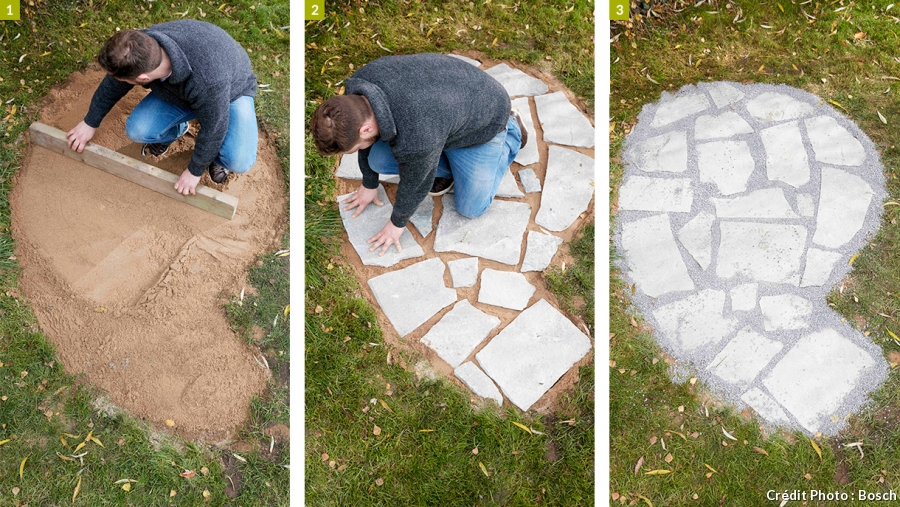 fabriquer douche jardin