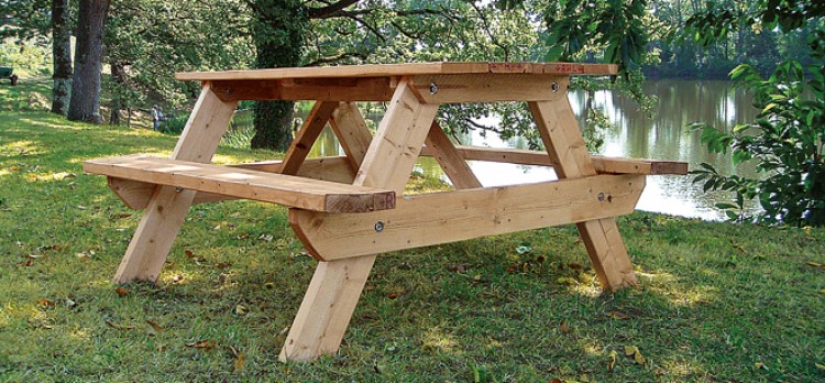 fabriquer table pique nique