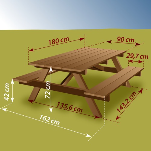 fabriquer table pique nique