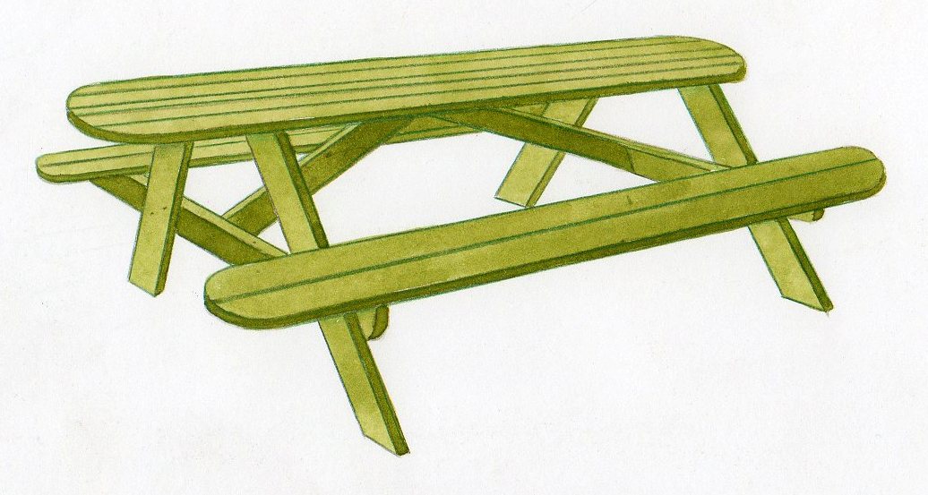 fabriquer table pique nique