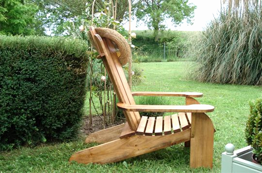 fauteuil bois adirondack