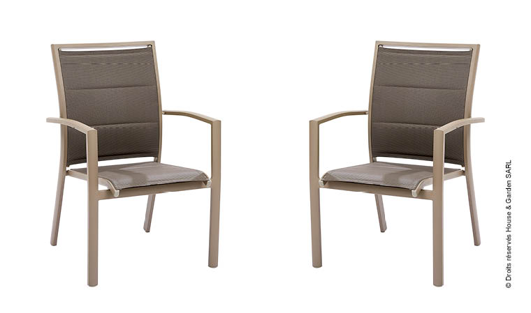 fauteuil de jardin taupe