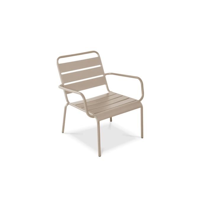 fauteuil de jardin taupe