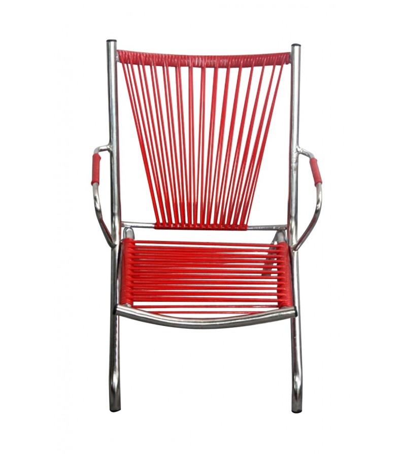 fauteuil en fils scoubidou