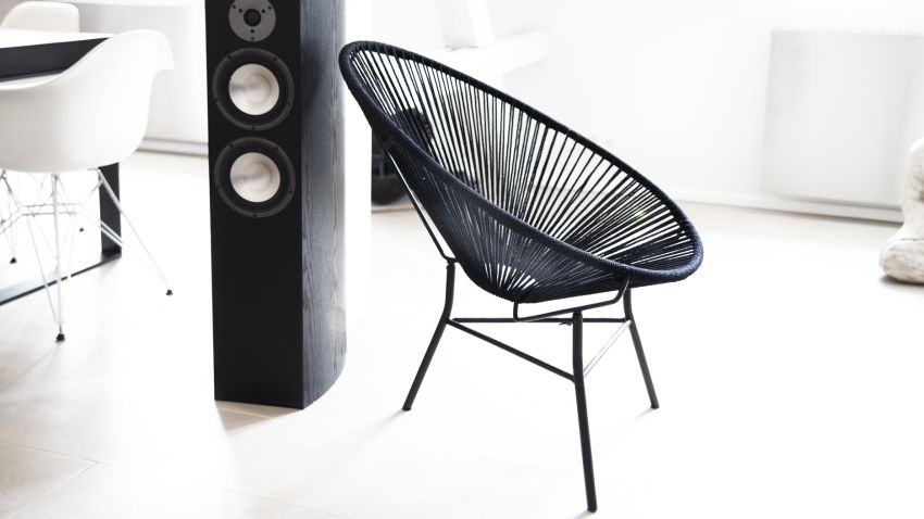fauteuil en fils scoubidou