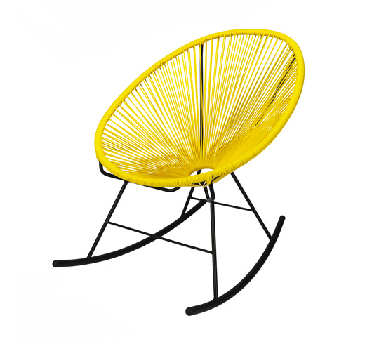 fauteuil en fils scoubidou