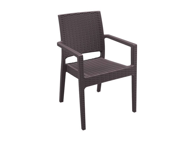 fauteuil jardin resine tressee
