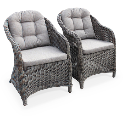 fauteuils jardin resine tressee