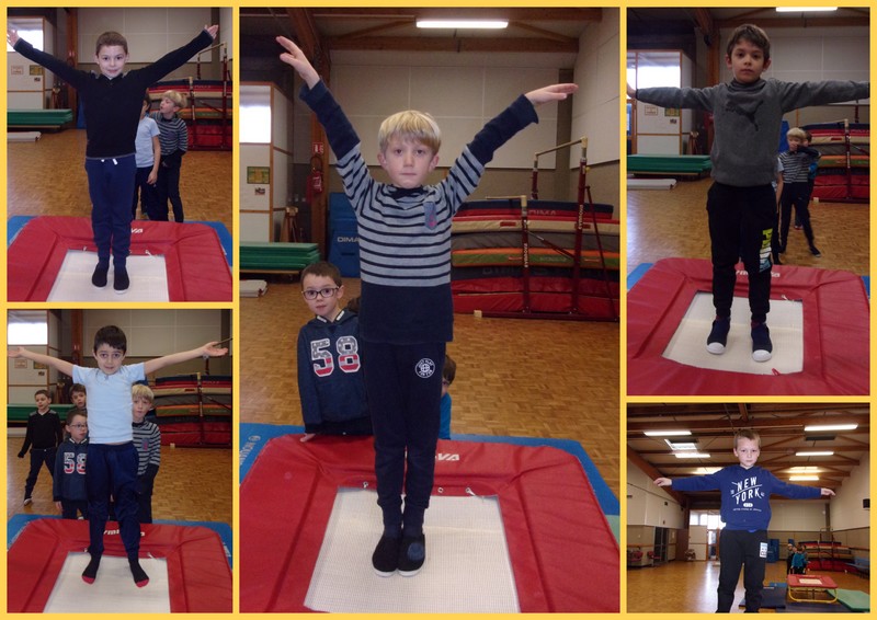 figures sur trampoline