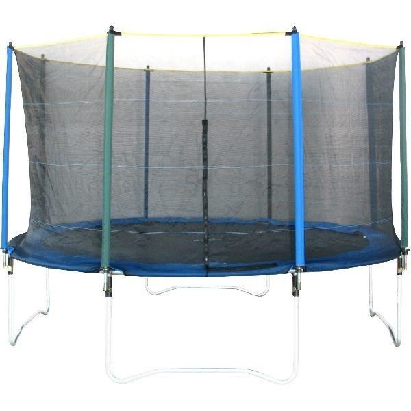 Filet De Sécurité Remplacement Pour Trampoline 244 à 427 Cm - 6 Ou 8 Poteaux - Fermeture éclair Double, Résistant UV - 2