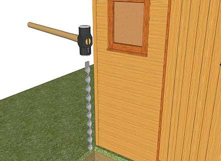 fixation abri de jardin