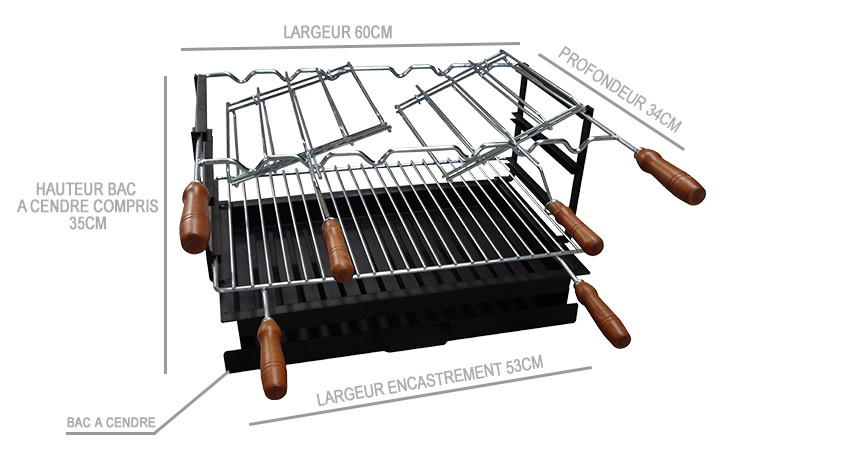 foyer pour barbecue