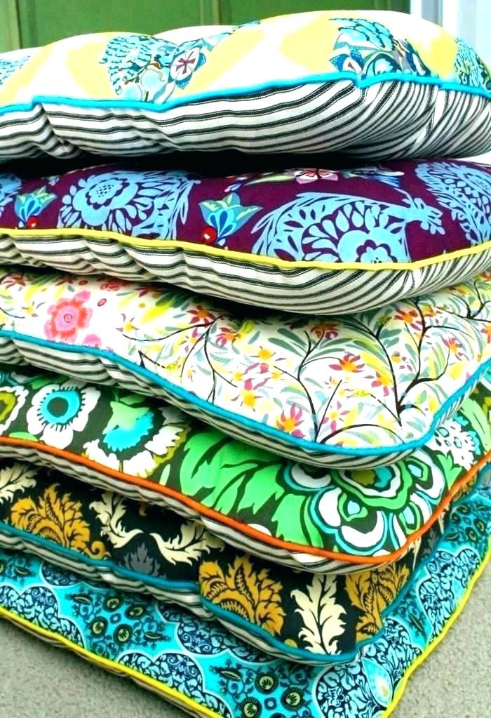 Coussin De Chaise Rond Extérieur/Intérieur - Housse Amovible, Tailles 30 à 50cm, Imperméable