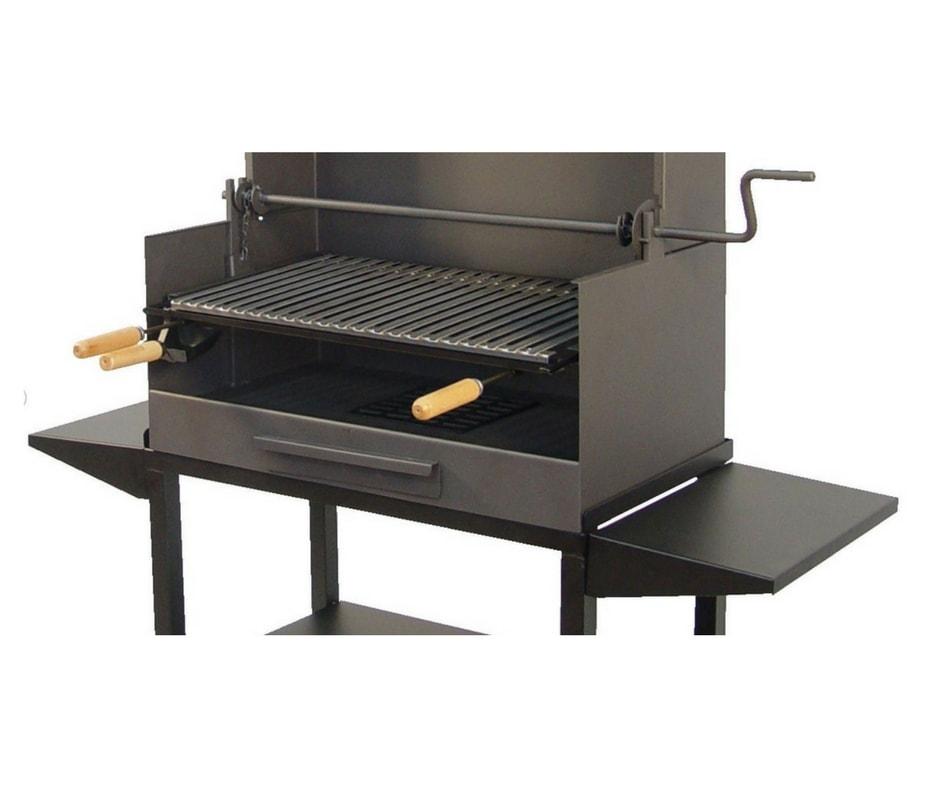 Barbecue Pivotant Avec Manivelle - Grille Inox 60cm Et Trépied Réglable