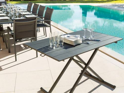 KingCamp Table de Camping Pliante eambou Hauteur Ajustable Table de