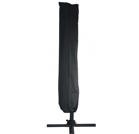 Housse Parasol Déporté Oxford 600D - Protection UV/Pluie Pour ø Jusqu'à 200cm - Blanc 135x25cm