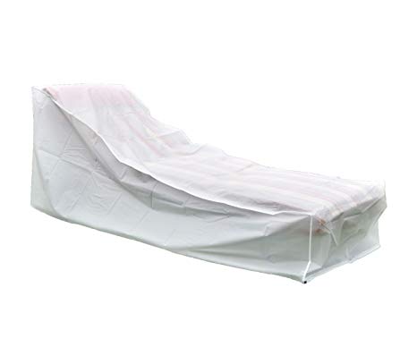 Housse De Protection Pour Chaise Longue D'Extérieur - Imperméable, Anti-UV, Anti-Vent - Taille Jusqu'à 200x68x70 Cm - Inclus Sac De Rangement