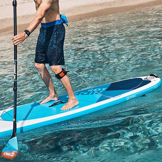 Laisse De Sécurité Pour Stand Up Paddle / Bodyboard - TPU élastique, Léger 70g, Ajustable - Pour Natation, Surf, Kayak Gonflable - 6