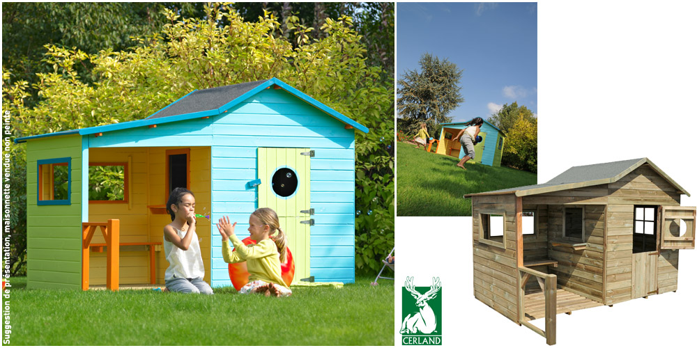 maisonnette enfant jardin - Agencement de jardin aux meilleurs prix