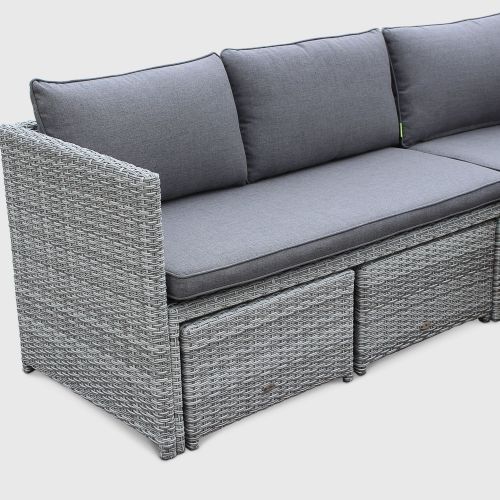 Meridienne jardin resine tressee