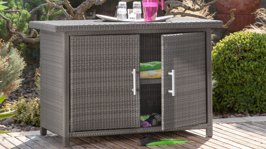 meuble en resine tresse