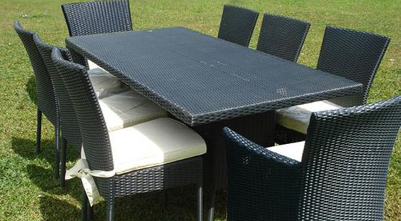 meuble resine tressee exterieur
