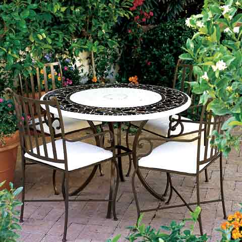 mobilier de jardin en fer forge