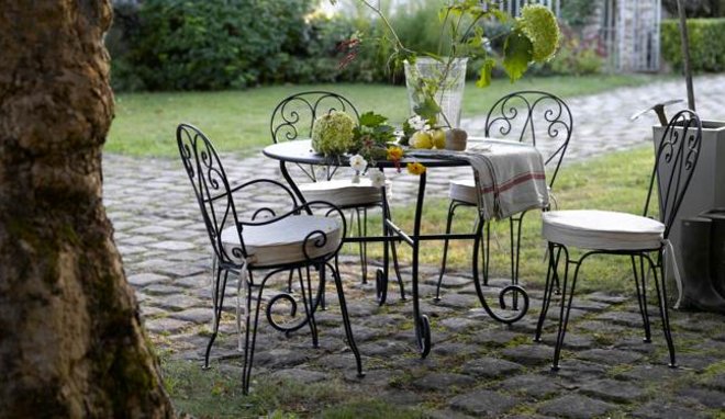 mobilier de jardin en fer forge