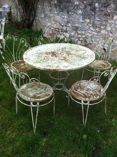 mobilier de jardin en fer forge