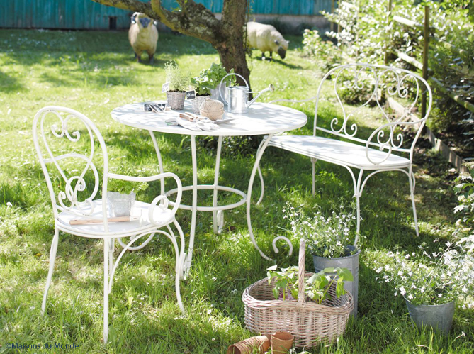 mobilier de jardin en fer forge