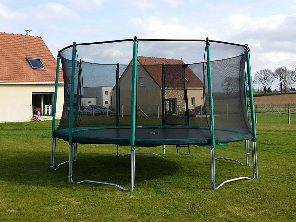 montage filet trampoline