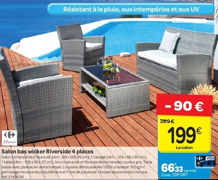 mousse salon de jardin
