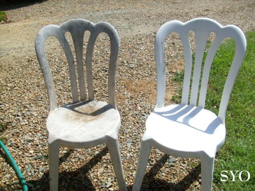 nettoyer chaise jardin